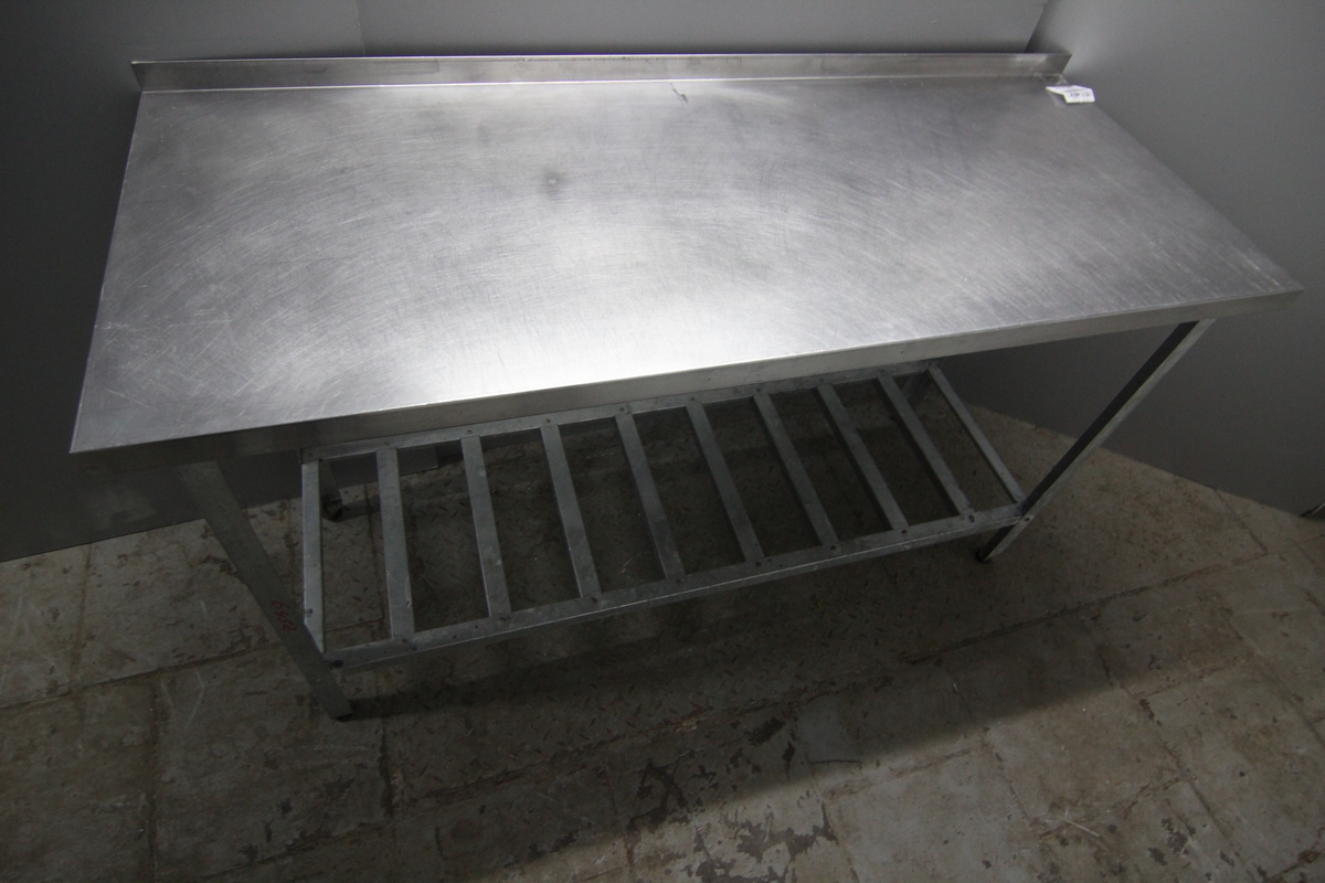 Стол нерж. новый TBS(T)-150/70 цельн. борт.