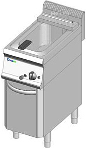 Фритюр 1 ванна 14л. Tecnoinox FRS35G7 газ б.у.