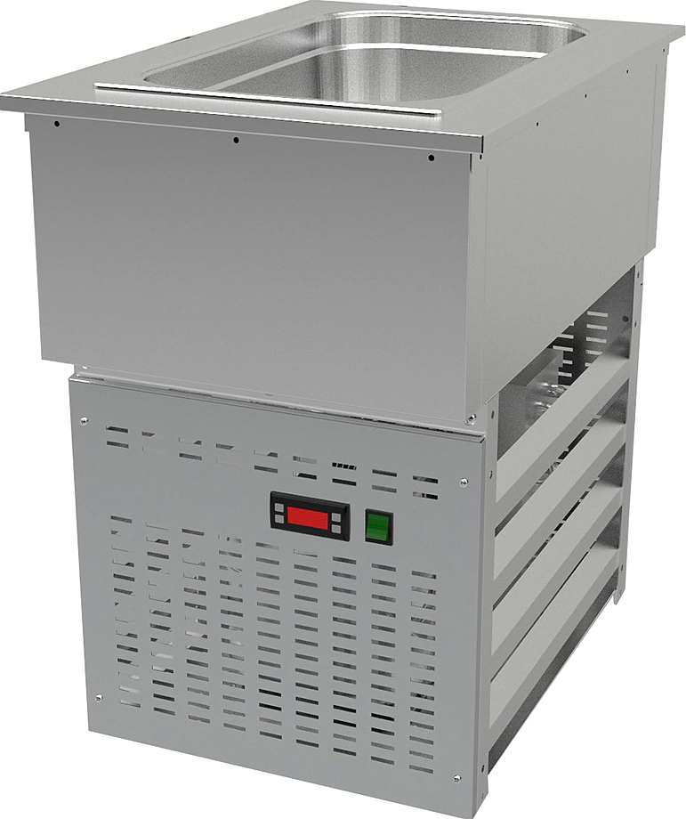 Стол раздачи нерж. Gastrolux ВТМ-046/GN +  ВОВ-046/GN 180/65/85 б.у.
