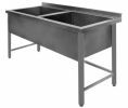 Мойка новая 2-секц.1040х600х850 сварная, каркас краш. Мойка новая 2-секц.1040х600х850 сварная, каркас краш.